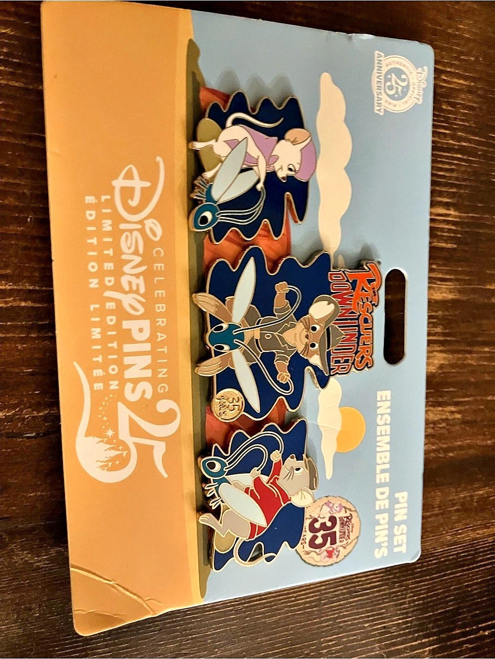 Disney The Rescuers Down Under 35th Anniversary limited edition Pin Set